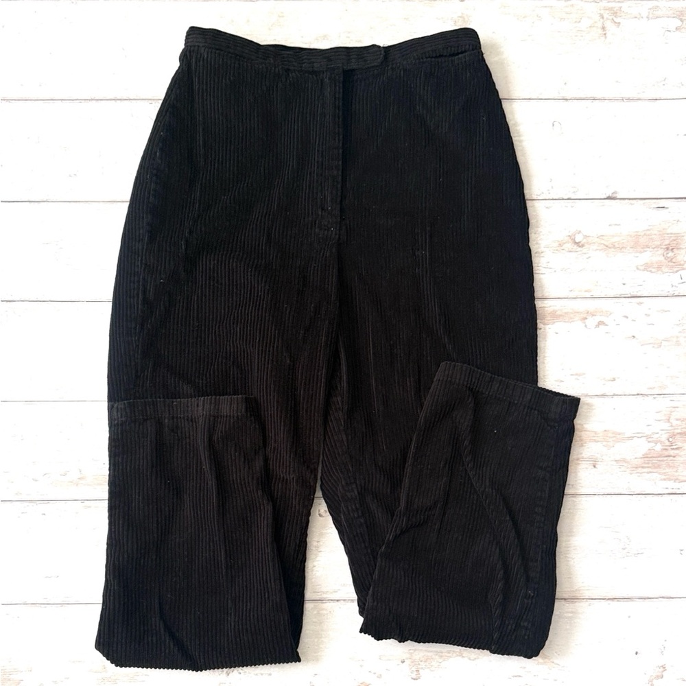Women’s Size 6 Black Corduroy High Waisted Slacks Fargo Clothing & Supply Co